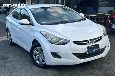 White 2013 Hyundai Elantra Sedan Active