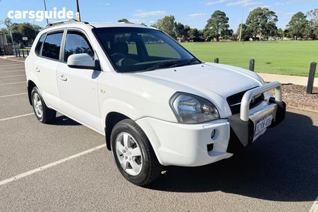White 2008 Hyundai Tucson Wagon City Sx