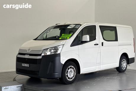 White 2025 Toyota HiAce Van Lwb (4 Door Option)