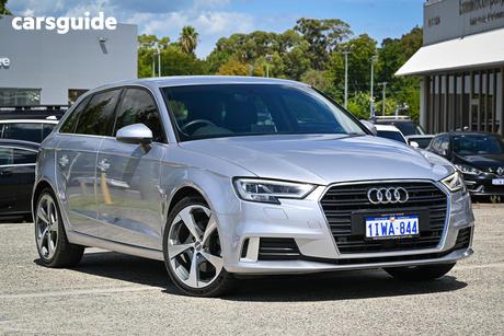 Silver 2017 Audi A3 Hatchback 2.0 Tfsi Sportback