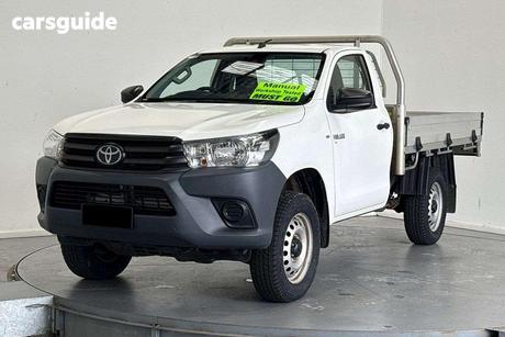 White 2021 Toyota Hilux Cab Chassis Workmate (4X4)