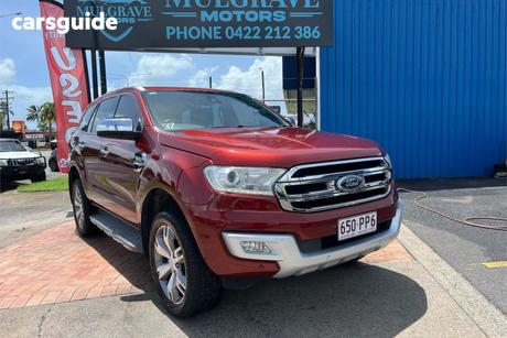 Red 2016 Ford Everest Wagon Titanium
