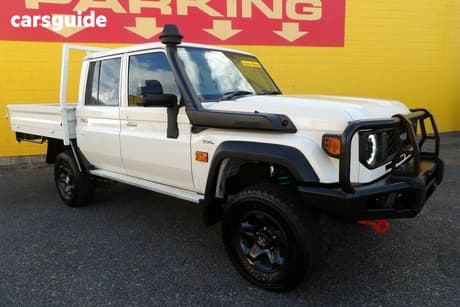 White 2023 Toyota Landcruiser Ute Tray GXL