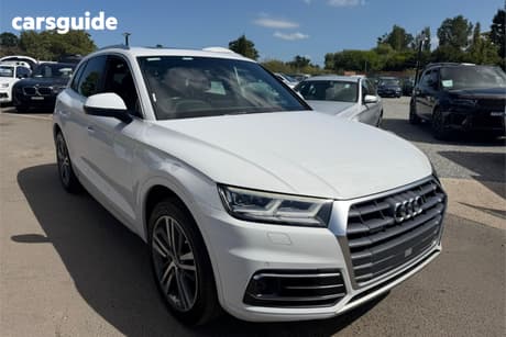 White 2018 Audi Q5 Wagon 2.0 Tfsi Quattro Sport