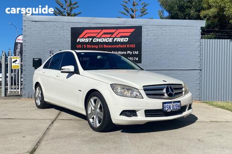 White 2010 Mercedes-Benz 200 Sedan CGI W204 MY10