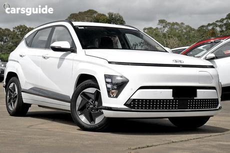 White 2025 Hyundai Kona Wagon Electric Std Range