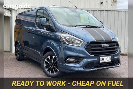 Blue 2020 Ford Transit Custom Van 320S Sport (Swb)