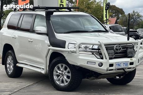 White 2019 Toyota Landcruiser Wagon Lc200 Vx (4X4)