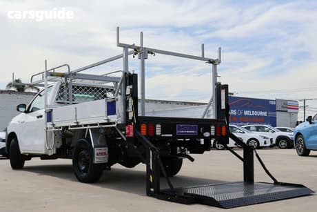 White 2019 Toyota Hilux Cab Chassis Workmate