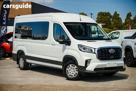 White 2025 LDV Deliver 9 Mini-bus Lwb Mid Roof 12 Seat
