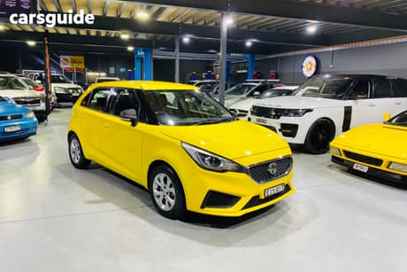Yellow 2020 MG MG3 Hatchback Core
