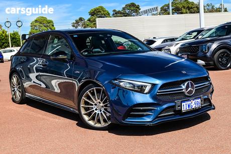 Blue 2020 Mercedes-Benz A35 Hatchback 4Matic