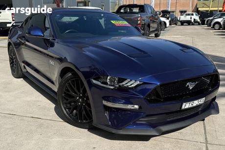 Blue 2018 Ford Mustang Coupe Fastback Gt 5.0 V8
