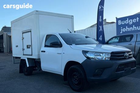 White 2018 Toyota Hilux Cab Chassis Workmate