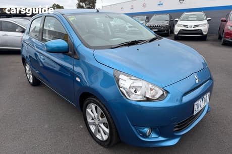 Blue 2013 Mitsubishi Mirage Hatchback Ls