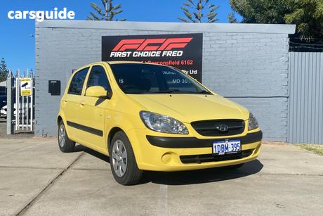 Yellow 2009 Hyundai Getz Hatchback Sx