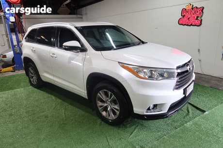 White 2014 Toyota Kluger Wagon Gxl (4X4)