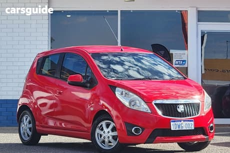 Red 2012 Holden Barina Spark Hatchback Cd