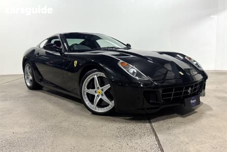 Black 2010 Ferrari 599 Coupe Fiorano