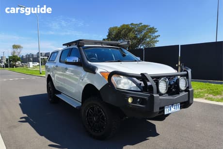 White 2013 Mazda BT-50 Dual Cab Utility Xtr (4X4)