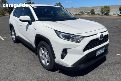 White 2021 Toyota RAV4 Wagon Gx (2Wd) Hybrid