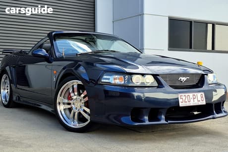 Blue 2002 Ford Mustang Convertible Cobra