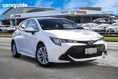 White 2023 Toyota Corolla Hatchback Ascent Sport Hybrid