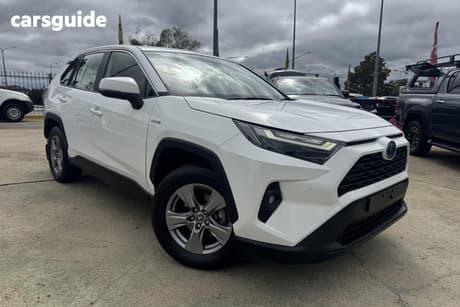 White 2022 Toyota RAV4 Wagon Gx (Awd) Hybrid