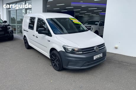 White 2019 Volkswagen Caddy Van Maxi Crewvan Tdi250