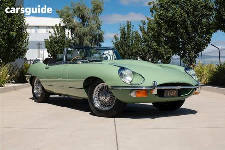 Green 1969 Jaguar E Type Convertible II