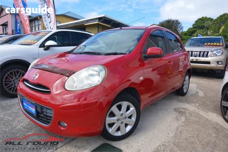 Red 2010 Nissan Micra Hatch TI