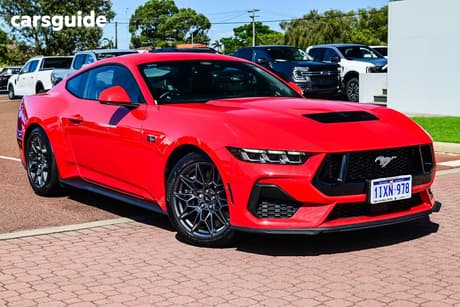 Red 2025 Ford Mustang Fastback Dark Horse