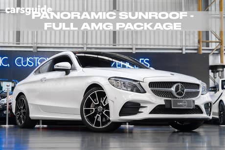 White 2019 Mercedes-Benz C300 Coupe