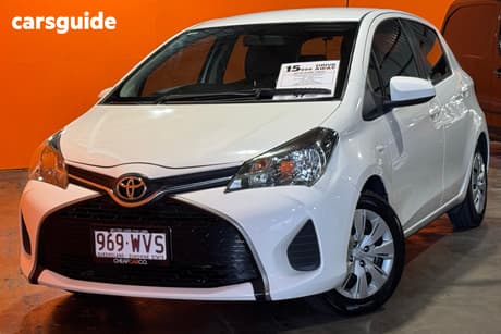 White 2016 Toyota Yaris Hatchback Ascent
