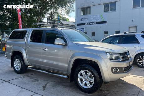 Beige 2014 Volkswagen Amarok Dual Cab Utility Tdi400 Highline (4X4)