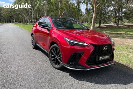 Red 2025 Lexus NX350 Wagon F Sport Awd
