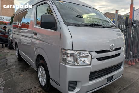 Silver 2020 Toyota HiAce Commercial