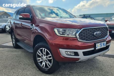 Red 2021 Ford Everest Wagon Trend (4Wd)