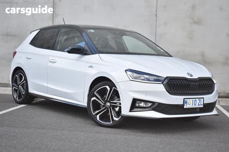White 2025 Skoda Fabia Hatchback Monte Carlo 110Tsi