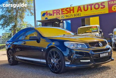 Black 2015 Holden Commodore Sedan Sv6 Lightning