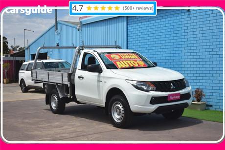 White 2016 Mitsubishi Triton Cab Chassis Glx