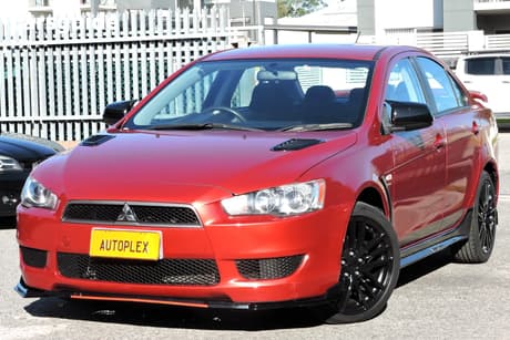Burgundy 2008 Mitsubishi Lancer Sedan Es