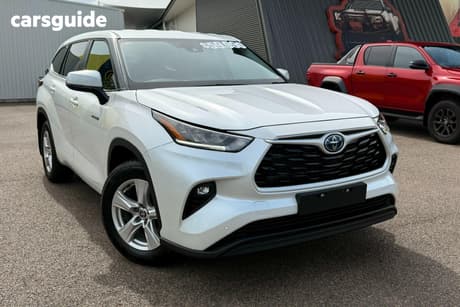 White 2024 Toyota Kluger Wagon Gx Hybrid Awd