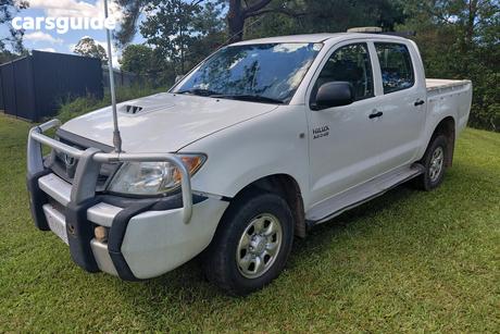 White 2008 Toyota Hilux Dual Cab Pick-up Sr (4X4)
