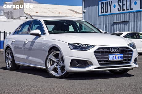 White 2021 Audi A4 Sedan 35 Tfsi S Line Mhev