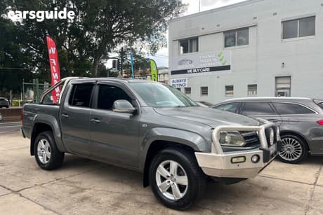 Grey 2013 Volkswagen Amarok Dual Cab Utility Tdi420 Highline (4X4)