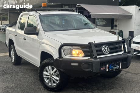 White 2017 Volkswagen Amarok Dual Cab Utility Tdi400 Core Edition (4X4)