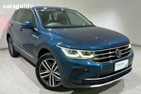 Blue 2022 Volkswagen Tiguan Wagon 162Tsi Elegance