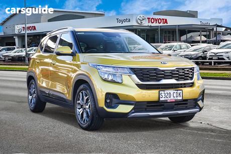 Yellow 2020 Kia Seltos Wagon Sport+ (Fwd)