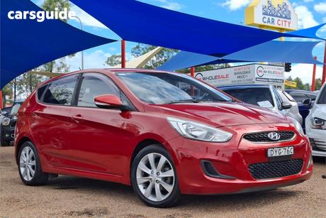 Red 2018 Hyundai Accent Hatchback Sport